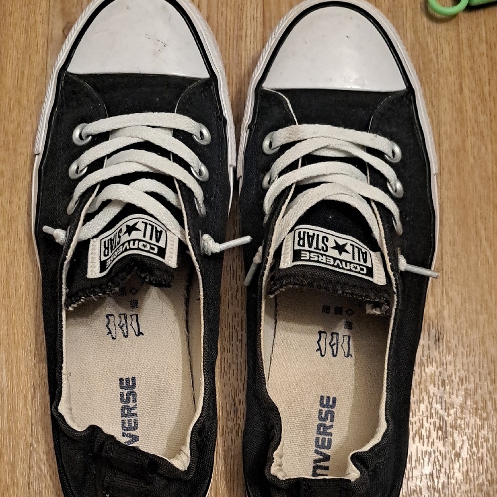 Converse Black and White Canvas Sneakers